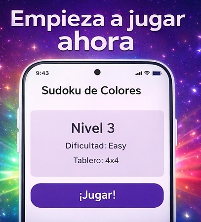 Sudoku de Colores — pantalla de juego